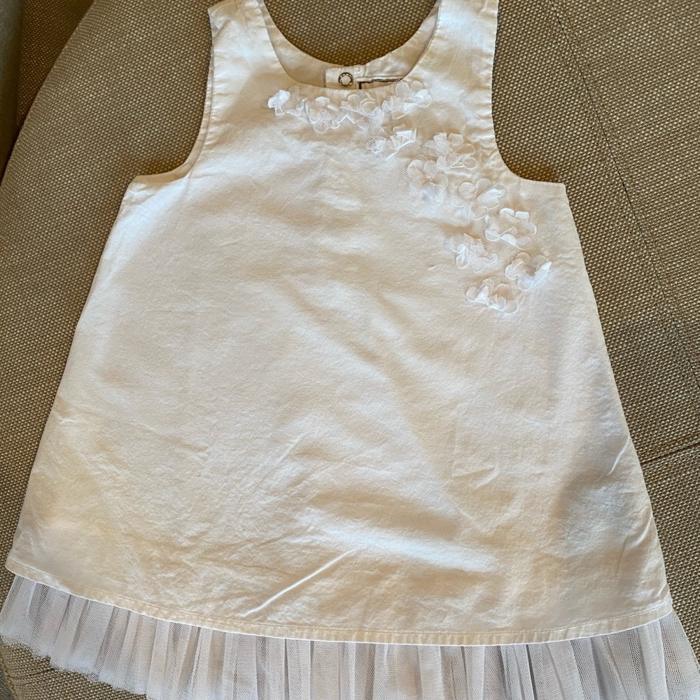 Taille O by Eliane et Lena White Floral Dress
